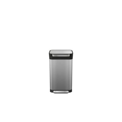 Joseph Joseph Titan Steel Trash Compactor, 24 Gallons, Silver