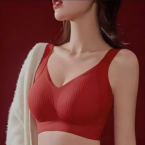 Damen Sexy Dessous BH RacerbackNightwearNylon POLY Schwarz Weiß Wein Khaki Beige Frühling Sommer Image