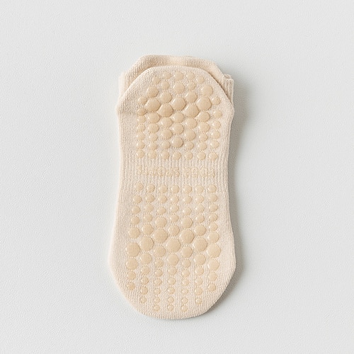 Damen-Yogasocken, professionelle rutschfeste Pilates- und Tanz-Fitnesssocken, Sommer-Netzsocken mit kurzem Knöchelgriff, nahtlose Bodensocken für das Training Image