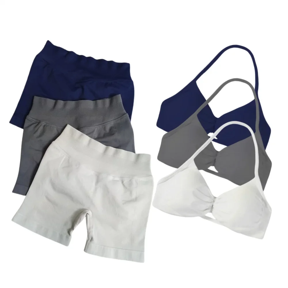 2-teiliges Set, Trainingskleidung für Damen, Yoga-Set, Träger-BH und Shorts, hochwertiges, nahtloses, dynamisches Fitnessstudio, Workout, Pilates, Sport-Set
