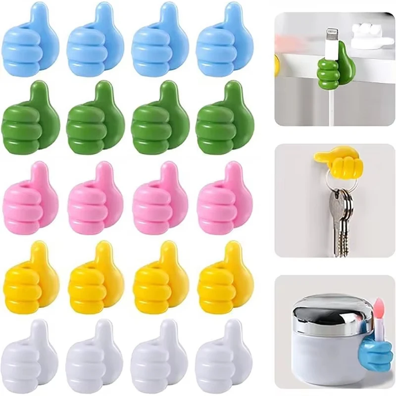 5/10PCS Daumen Mini Kabel Organizer Silikon USB Management Clips Desktop Draht Manager Kabel Halter Für Kopfhörer Maus kabel Clip Image