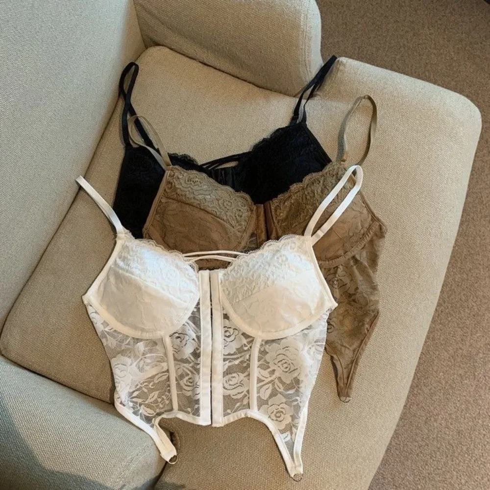 Dünne Mode rücken freie Weste sexy Spitze ärmellose Weste Vintage Korsett Image