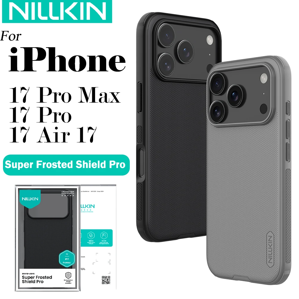 Nillkin für iPhone 17 Pro Max 17 Pro Frosted Shield Pro Hülle PC + TPU Airbags stoßfeste, kratzfeste Handyhülle Image