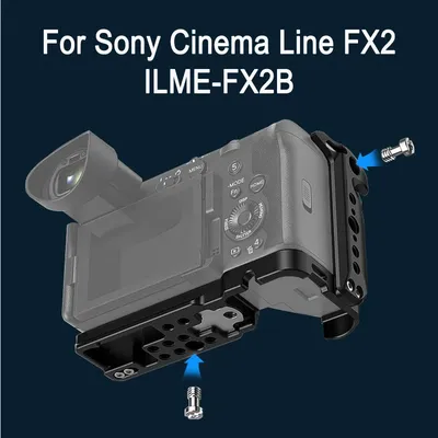 PULUZ Für Sony FX2 Video Kamera Käfig Stabilisator Für Sony Cinema Line FX2, ILME-FX2B Kamera Halterung Aluminium-Legierung Expansion Rahmen