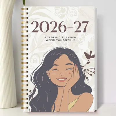 2026-2027 A5 Weekly & Monthly Planner – Jan 2026 to Dec 2027 Spiral Organizer with Calendar & Notes, School & Office Supplies