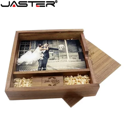 6*4 Photo Box USB 2.0 Flash Drive 4G 8G 16GB 32GB 64GB 128G Free Custom LOGO Pen Drives Real Capacity Memory Stick Wedding Gifts