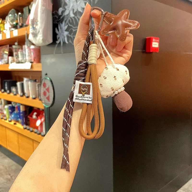 Niedlicher Pilz zum Aufhängen, Ornament, Rucksack, Schlüsselanhänger, Auto-Schlüsselanhänger, Ornament, Cross-Dressing-Tasche, Anhänger, Autozubehör Image