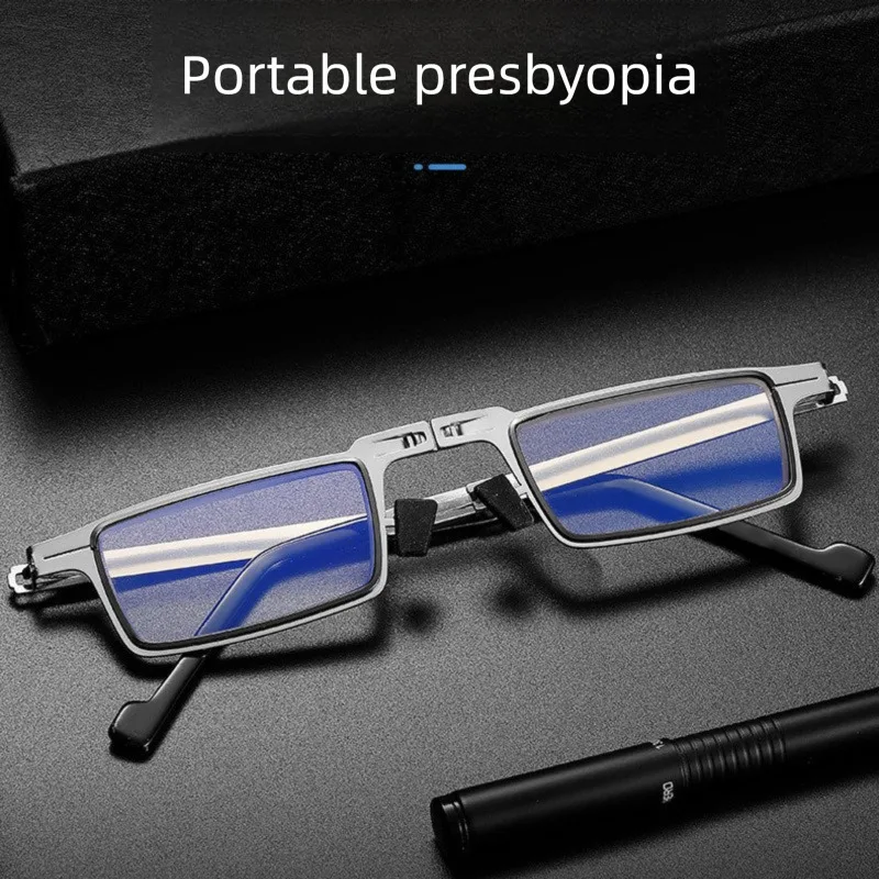 2025, faltbar, Anti-Blaulichtstrahlung, High-End-Lesebrille, ultraleichte, praktische Brille, hochauflösend, Image