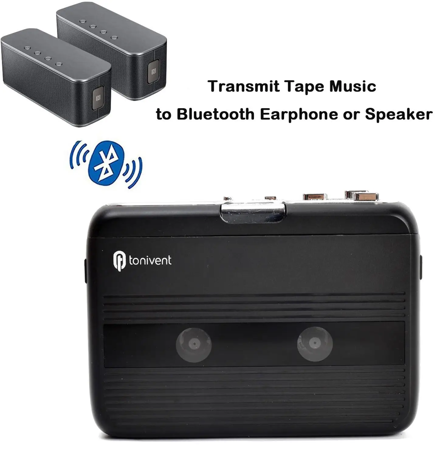 Bluetooth-Kassetten rekorder FM-Sender Stereo Walkman FM Radio Personal Tape Player mit Auto-Reverse