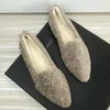 Frauen Winter Schuhe Pelzigen Wohnungen Slip auf Loafers Warme Herbst Mädchen Casual Schuhe Dickes Fell Gefüttert Schöne Qualität Weiche Sohle größe 33-44