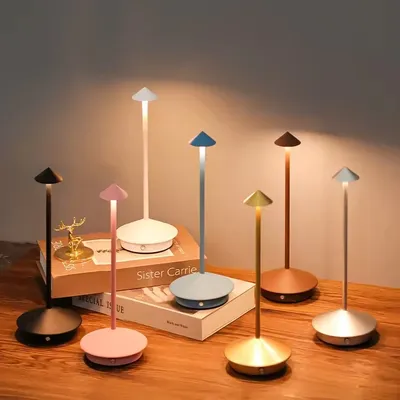 Rechargeable Table Lamp Creative Dining Touch Led Hotel Bar Coffee Pina Pro Table Lamp Lampada Da Tavolo Decorative Desk Lamp