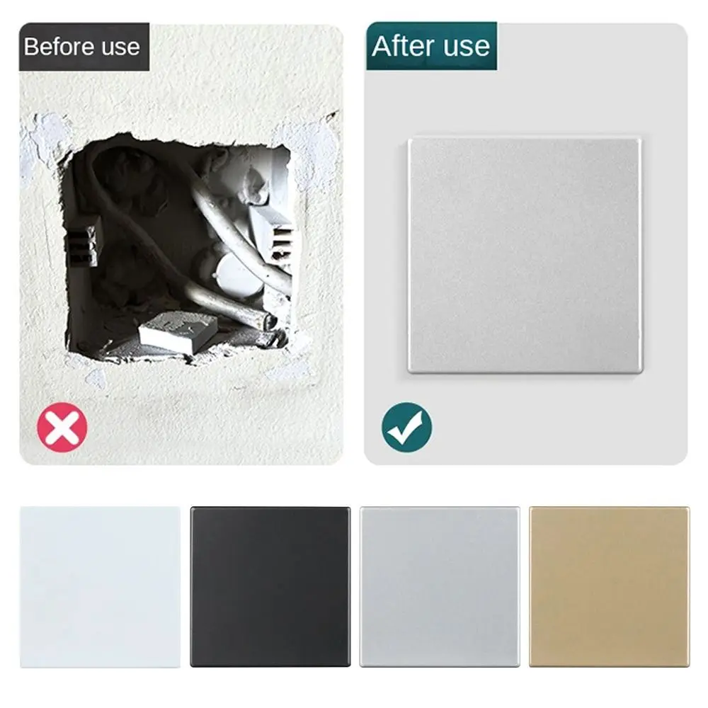 86-Typ selbstklebender Schalter, universelle leere Platte, Schaltersteckdose, Kassettenabdeckplatte, dekorative Plattenabdeckplatte für Zuhause Image