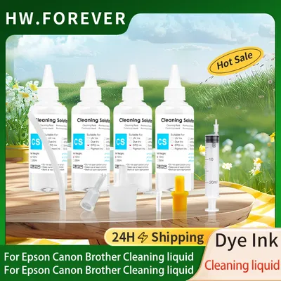 DTF Ink Cleaning Liquid Solution For Epson DX6 DX7 DX8 DX9 XP600 TX800 I3200 PrintHead For Epson/HP/Canon/Brother Printer