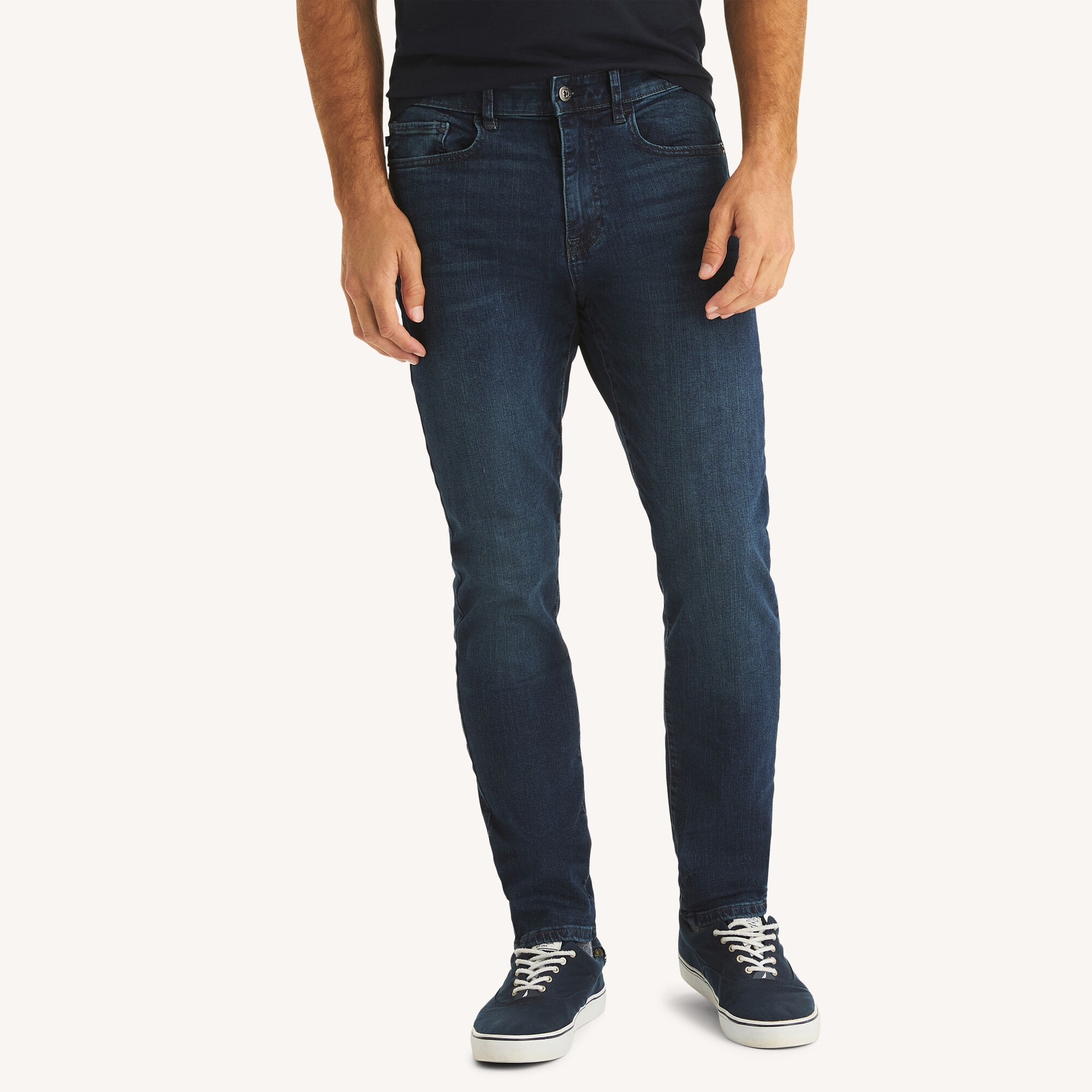 Nautica Men's Athletic Slim Stretch Denim 469 (Marine Blue), 34x34