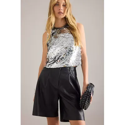 By Anthropologie Sequin Shell Top