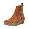 Keilstiefelette EL NATURALISTA "El Naturalista Stiefelette Leder", Damen, Gr. 40, braun (wood), Leder, casual, Schuhe