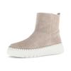 Winterboots GABOR, Damen, Gr. 36, beige (hellbeige), Veloursleder, unifarben, casual, Schuhe, Plateau, Stiefelette mit praktischem Innenreißverschluss
