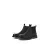 Chelseaboots JACK & JONES "JFWLEYTON", Herren, Gr. 46, schwarz, Leder, Textil, elegant, Schuhe, mit Blockabsatz