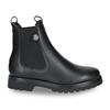 Chelseaboots PANAMA JACK "Francesca Igloo", Damen, Gr. 40, schwarz, Nappaleder, klassisch, Schuhe, Stiefelette, Boots, Blockabsatz, Profilsohle, mit Lammfellfutter