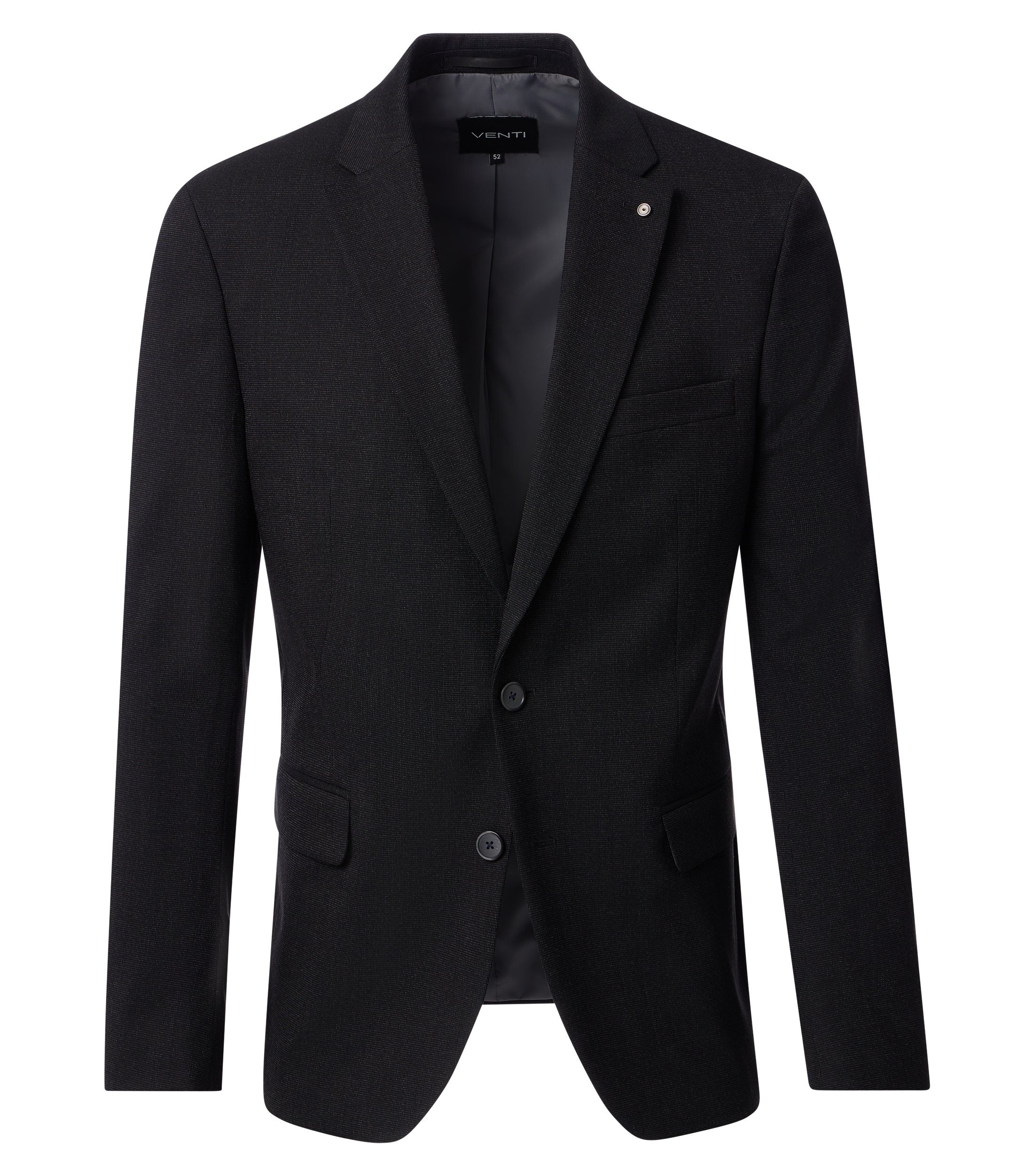 Sakko VENTI "VENTI Sakko uni", Herren, Gr. 26, grau (780 anthrazit), 67% Polyester, 31% Viskose, 2% Elasthan, Sakkos Image