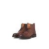 Schnürboots JACK & JONES "JFWTREMOR", Herren, Gr. 42, braun (cognac used), Leder, casual, Schuhe, mit Innenreißverschluss