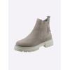 Stiefelette HEINE, Damen, Gr. 42, grau, Leder, Veloursleder, modisch, Schuhe