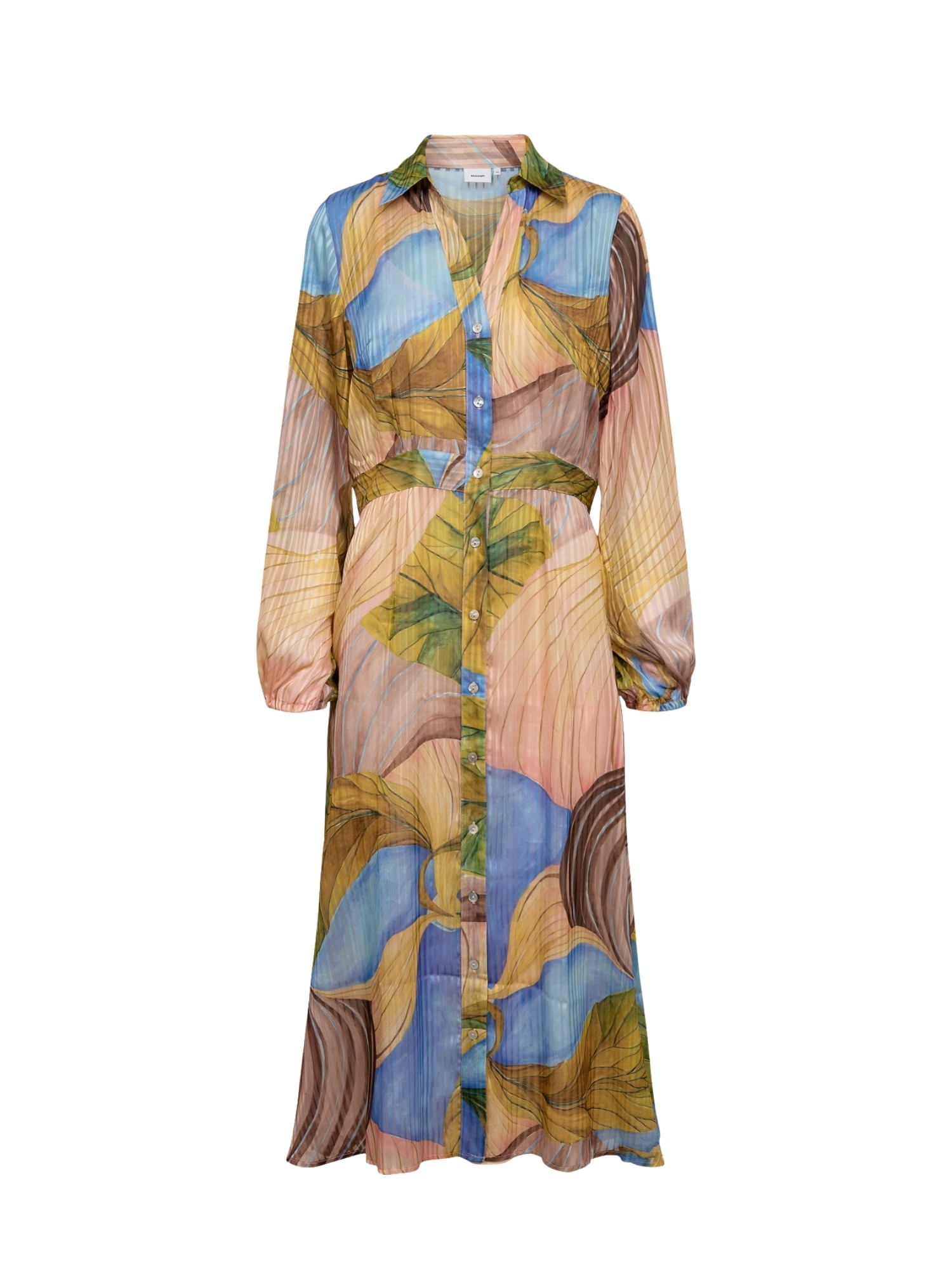 Jerseykleid NÜMPH "Nümph Dress NUKAYA", Damen, Gr. 44, aquarius, Obermaterial: 100% Polyester, Kleider Image