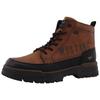 Winterboots MUSTANG SHOES "Peppin", Herren, Gr. 42, braun (cognac), Lederimitat, kontrastfarbene Details, modisch, Schuhe, Schnürboots, Trekkingboots mit TEX-Ausstattung