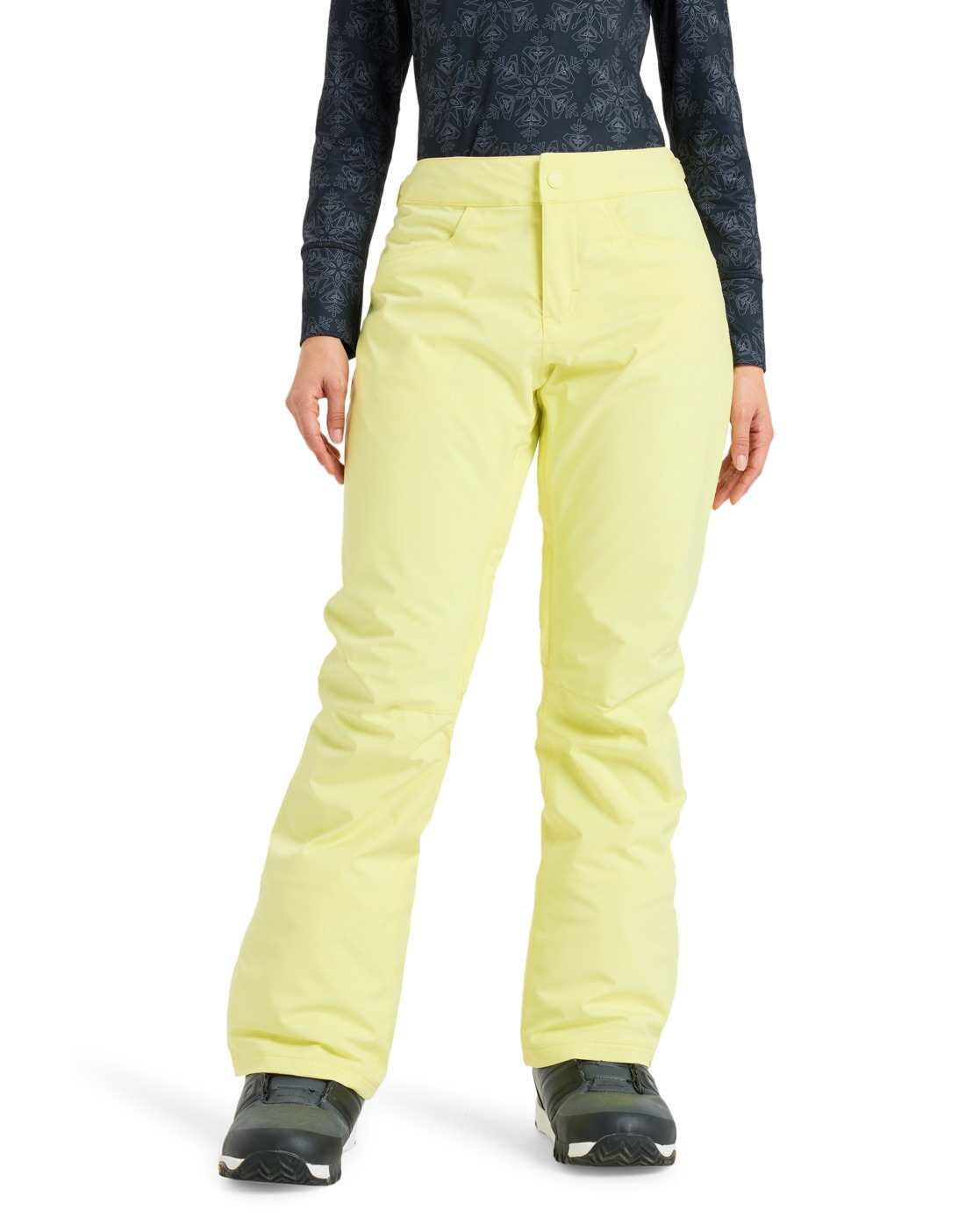 Snowboardhose ROXY "Backyard 10K", Damen, Gr. XL, gelb pear, Obermaterial: 100% Polyester;, Hosen