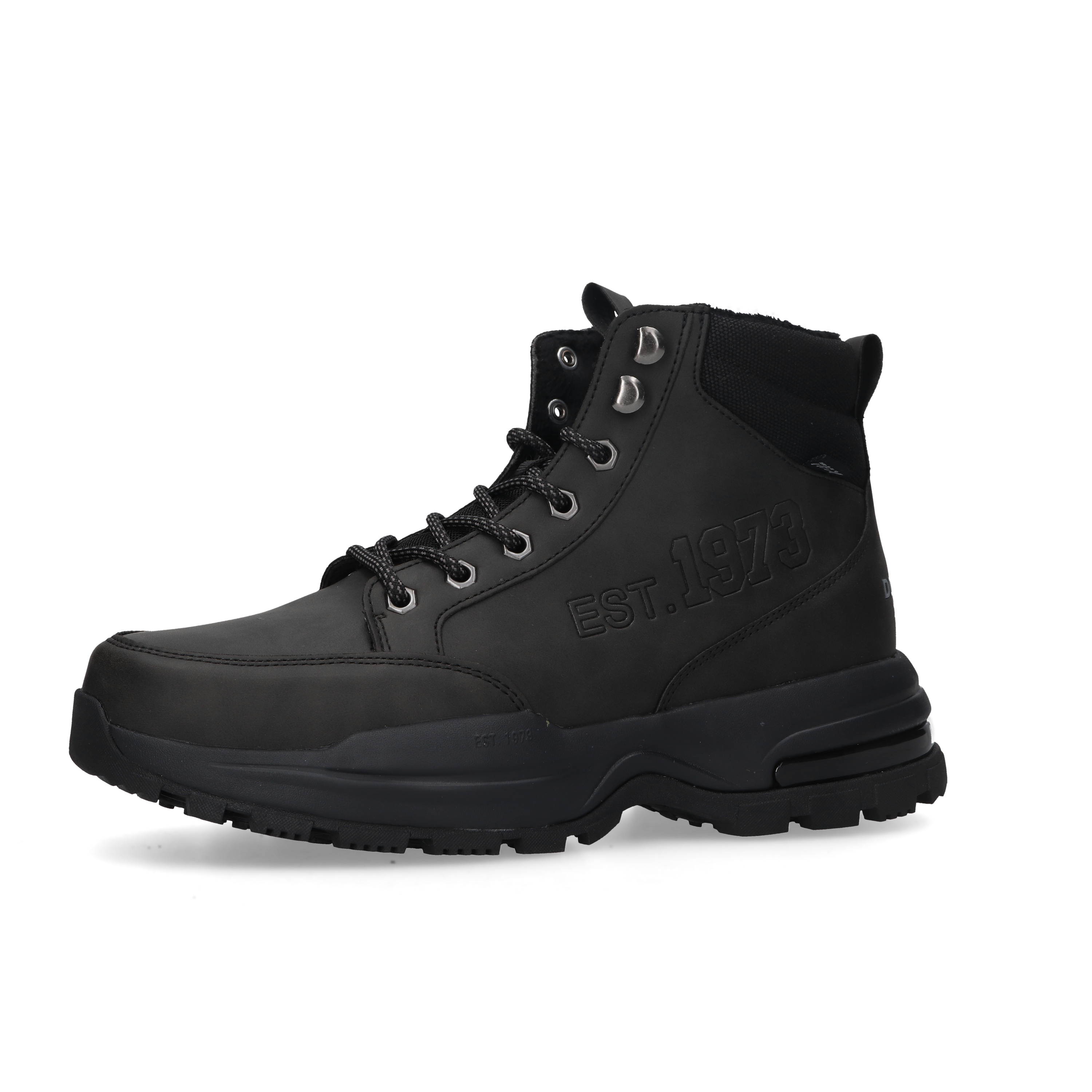Winterboots DOCKERS BY GERLI, Herren, Gr. 47, schwarz, Nubuklederimitat, Textil, Schuhe, Schnürboots mit Warmfutter
