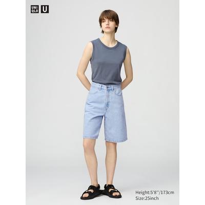 Uniqlo - Denim Bermuda Shorts - Blue - 23inch