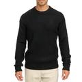 Rundhalspullover INDICODE "INBertram O-neck", Herren, Gr. S, schwarz, Strick, Obermaterial: 58% Polyacryl, 32% Polyester, 7% Wolle, 3% Elasthan, unifarben, modisch, regular fit hüftlang, Rundhals, Langarm, Pullover
