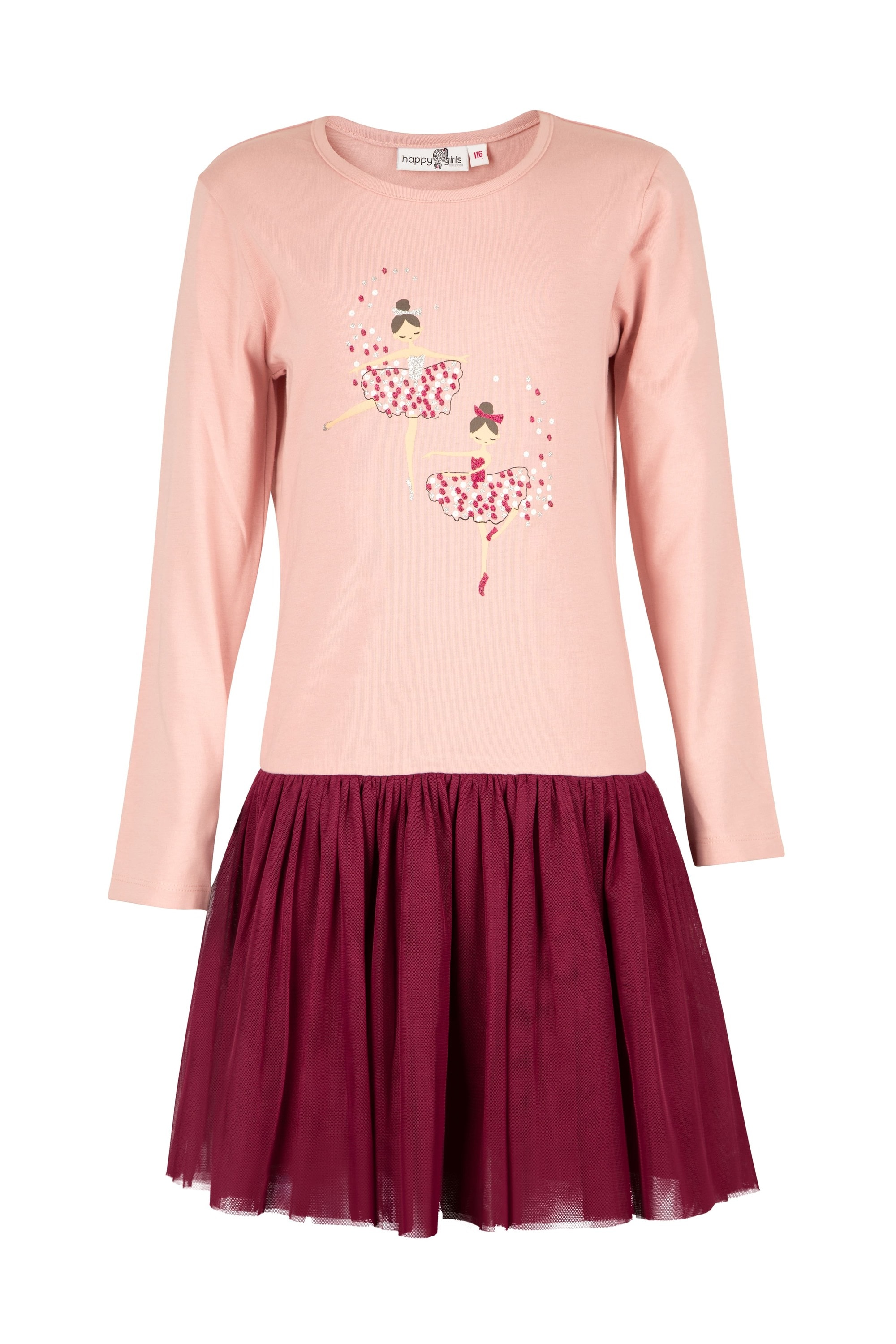 Sommerkleid HAPPY GIRLS "dress", Mädchen, Gr. 104, EURO-Größen, rosa (dusty rose), Stoff, 100% Baumwolle, normal, Kleider Image