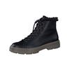 Schnürstiefelette PAUL GREEN "Paul Green Stiefelette Glattleder", Damen, Gr. 36, schwarz, Glattleder, casual, Schuhe