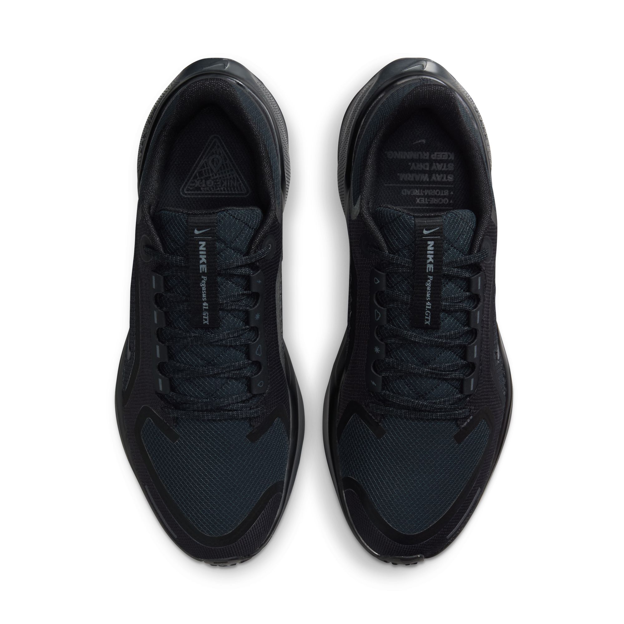 Laufschuh NIKE "W AIR ZM PEGASUS 41 GTX", Gr. 39, schwarz, schwarz, anthrazit, Synthetik, Textil, Sportlich, Schuhe