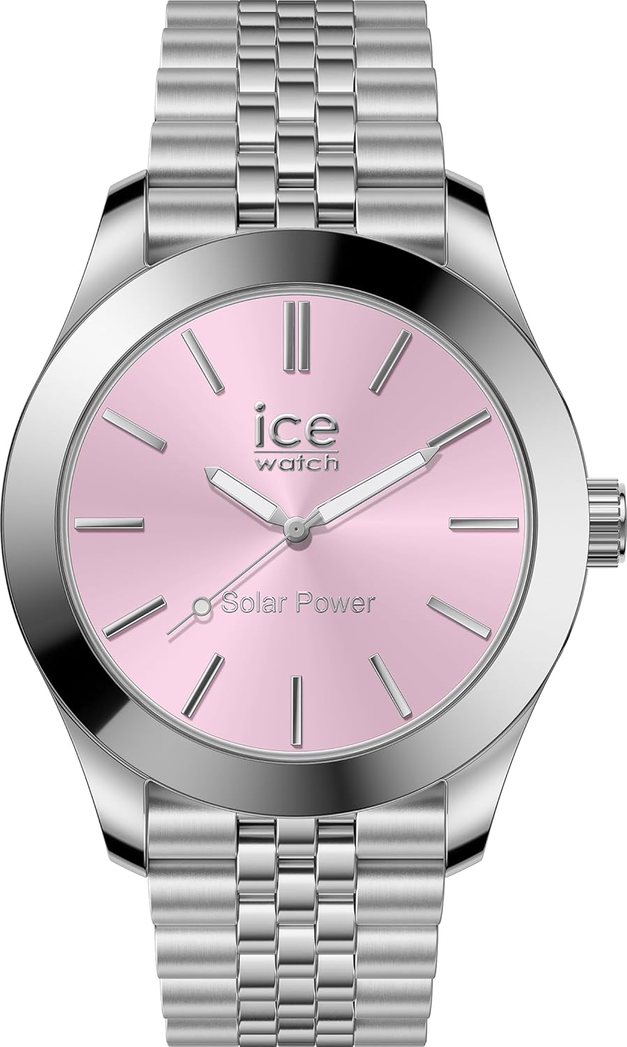 Ice-watch Ice Watch Ice Steel - Silver Light Pink Womens 023790 Stainless Steel - One Size | Ice-watch Sale | Discount Designer Brands