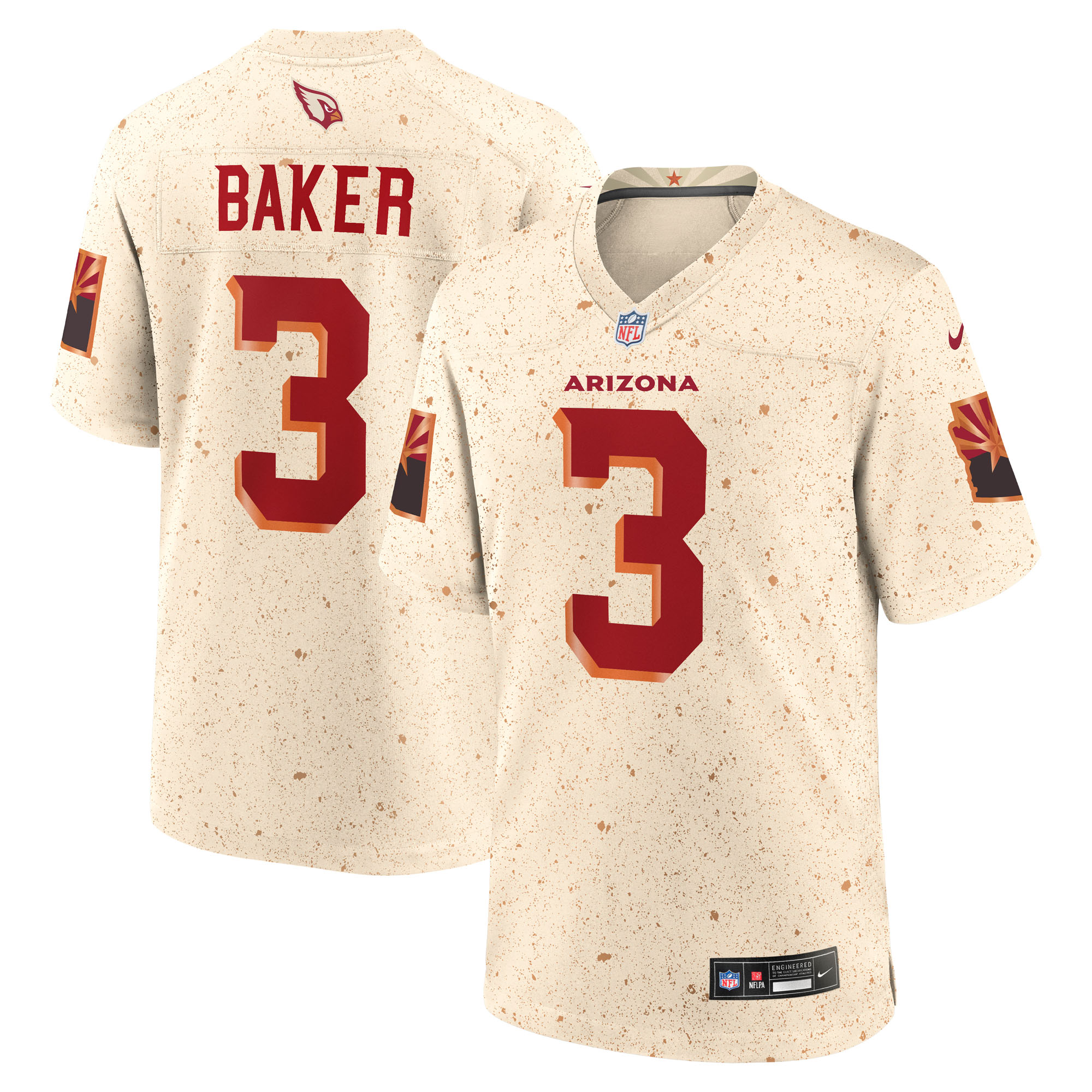 Arizona Cardinals Nike Game Rivalry Trikot - Natürlich - Budda Baker - Herren Image