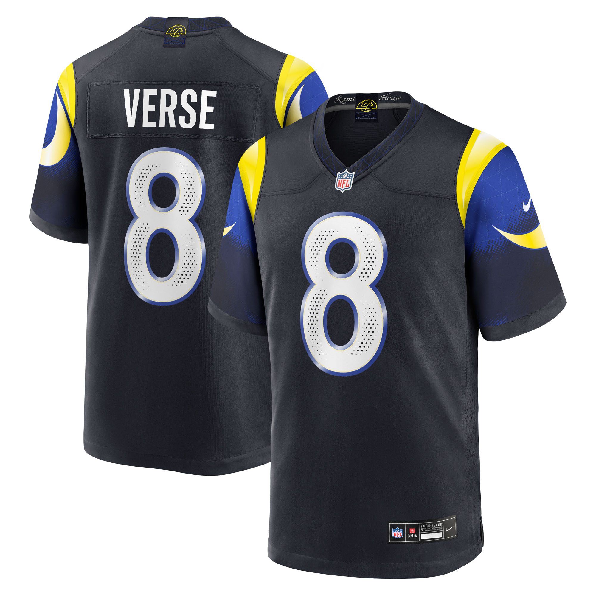 Los Angeles Rams Nike Game Rivalry Trikot - Pitch Blau - Jared Verse - Herren Image