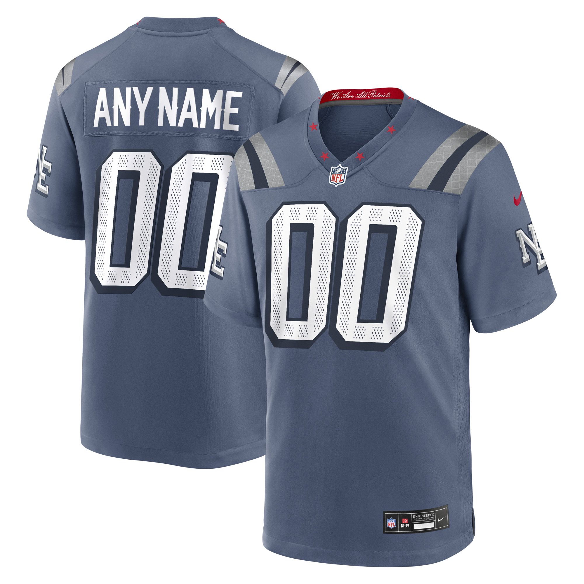 New England Patriots Nike Game Rivalry Trikot - Personalisiert - Herren Image