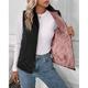 Per donna Giacca imbottita Giacca trapuntata Giacca Casual Confortevole Traspirante Cerniera Tasca Casual Semplice Vacanza Streetwear Casuale Abbigliamento quotidiano Cerniera Regolare Collo ripiegato