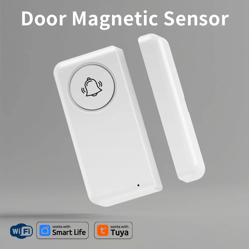 Tuya Smart WIFI Tür Sensor Breaking in Schutz Alarm Anti-Diebstahl 90DB Fenster Offen Detektor Google Alexa Sprachsteuerung Image