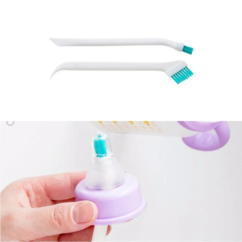 2 Teile/satz Schmale Lücke Reinigung Pinsel Tragbare Lange Griff Baby Flasche Pinsel Kid Reinigung Werkzeuge Milch Flasche Nippel Reiniger Image