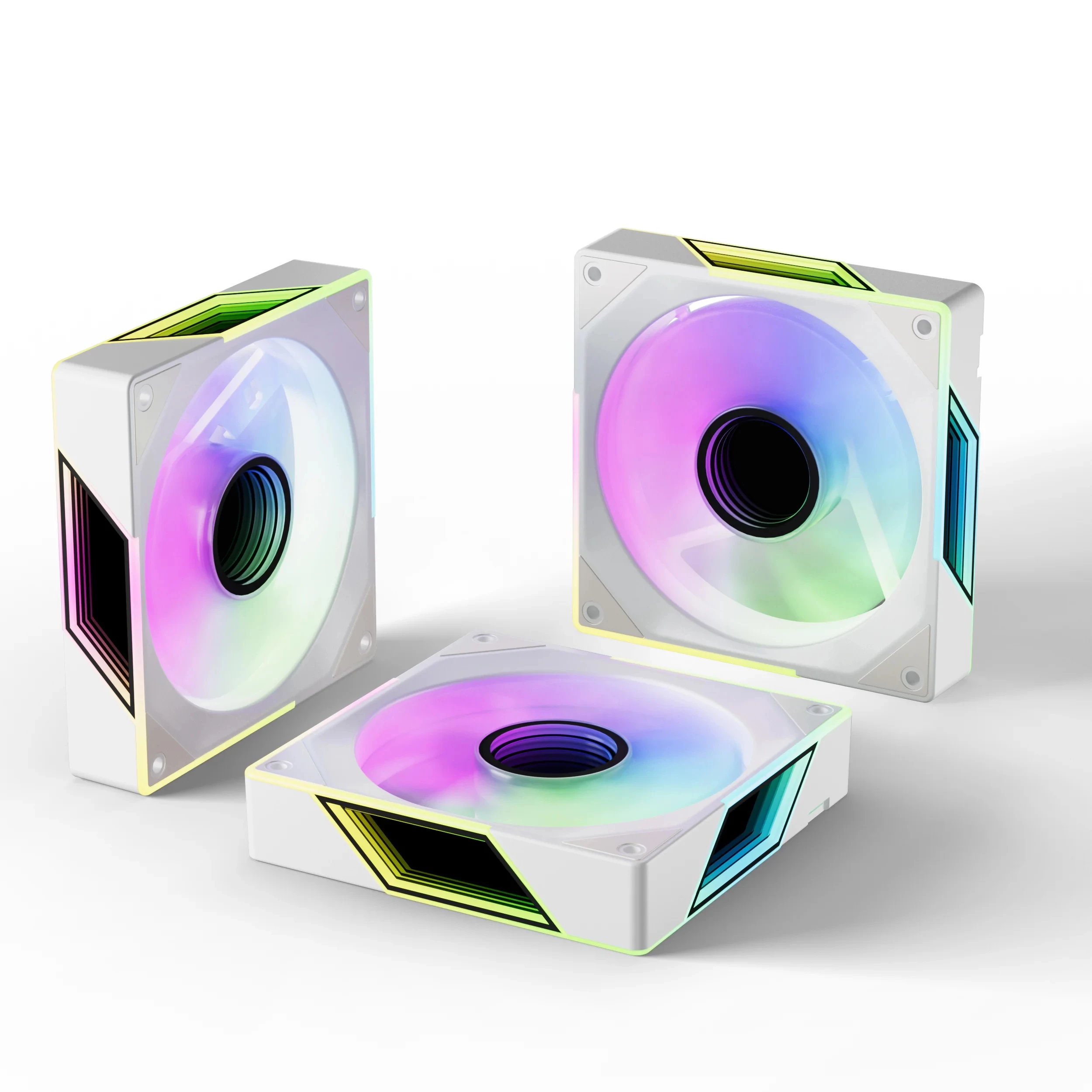 120MM 3D Spiegel ARGB PC Gehäuse Lüfter Zyklus FAN Computer Kühlung Kühler Lüfter Aura Sync Einstellbare Geschwindigkeit Fernbedienung ventilador Image