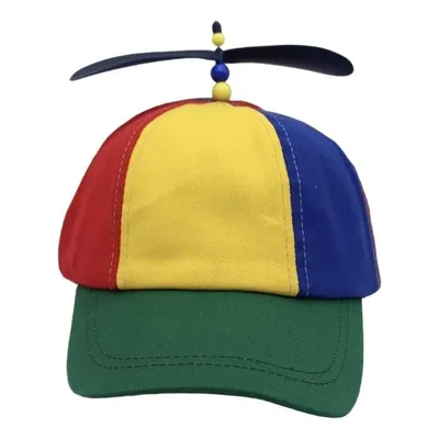 652F Adjustable Helicopter Hat Role Playing Baseball Hat Festival Propeller Hat for Children and Adults