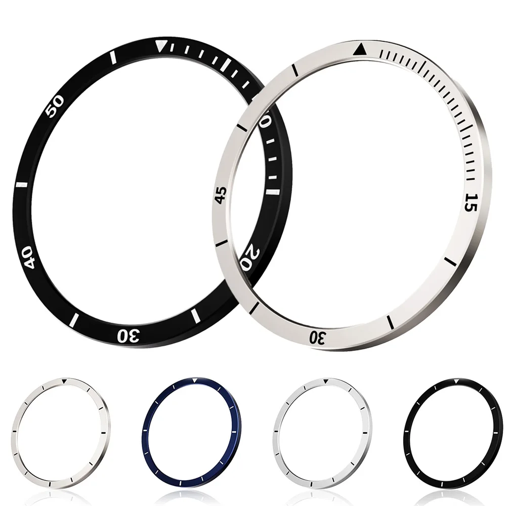 Lünettenring für Samsung Galaxy Watch 8 40 44 mm, Metallrand mit graviertem Zeit- und Geschwindigkeitslineal, Stoßstangen-Uhrenzubehör Image