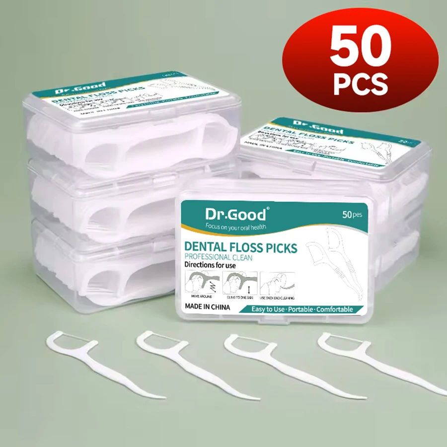 Zahnseide Tragbare Fall Zahnseide Spender Automatische Zahnseide Picks Fällen Zähne Reinigung Zahnseide Box Leben Liefert Image