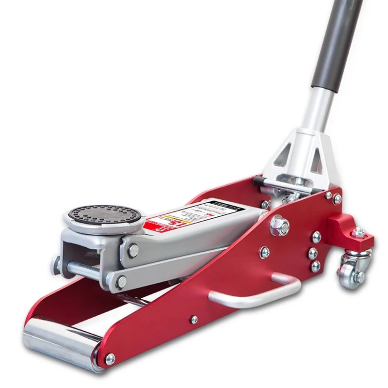 Cric de sol en aluminium à montée rapide de 3 tonnes, avec doubles pistons de pompe et bras de levage renforcés, voitures/vannes familiales