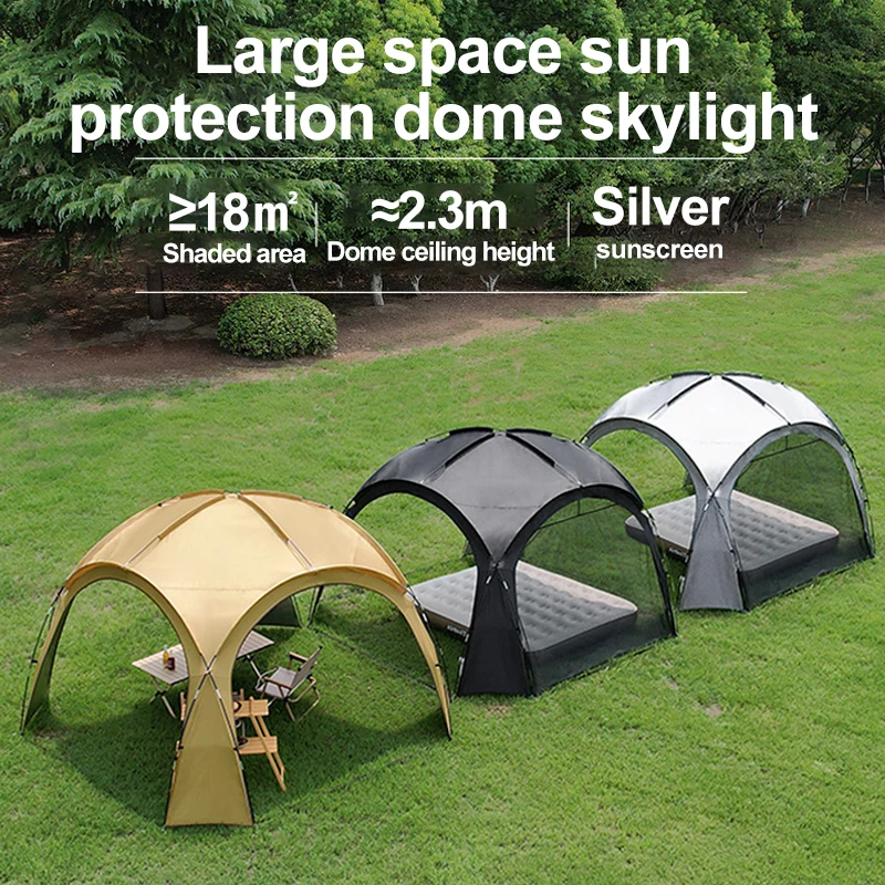 Sonuto Campingzelt für 8–13 Personen, Sonne, regenfest und gegen Mücken, große Auto-Markise, kompakt, faltbar, Outdoor-Pavillon für die Familie Image