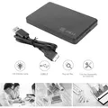 Custodia per disco rigido da 2,5 pollici Adattatore SATA USB 3.0 Scatola per disco rigido esterno da 5 Gbps per PC