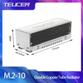 TEUCER alluminio M.2 SSD Cooler doppio tubo di rame radiatore 2280 dissipatore di calore a stato solido